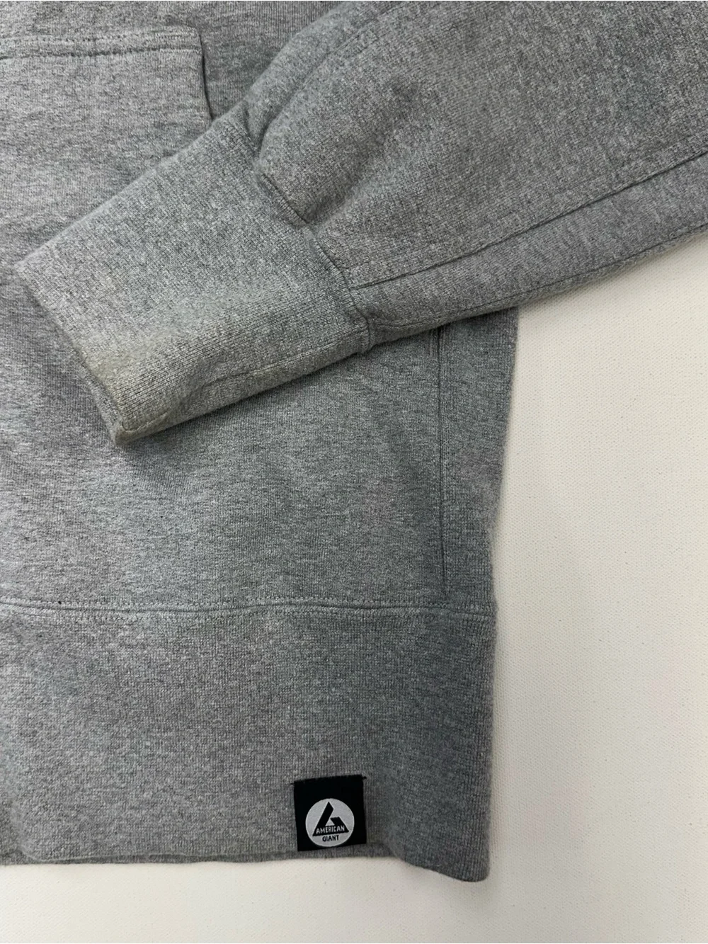 American Giant Classic Full Zip Hoodie Mens Medium Gray Heavyweight USA Cotton